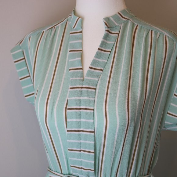 Beautiful Blue Striped Dress - Picture 6 of 12